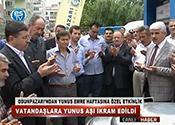 VATANDAŞLARA YUNUS AŞI İKRAM EDİLDİ 