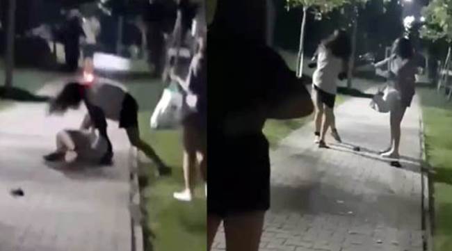 Arkadaşı çekti kendisi dövdü