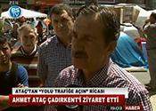 ATAÇ'TAN YOLU TRAFİĞE AÇIN RİCASI