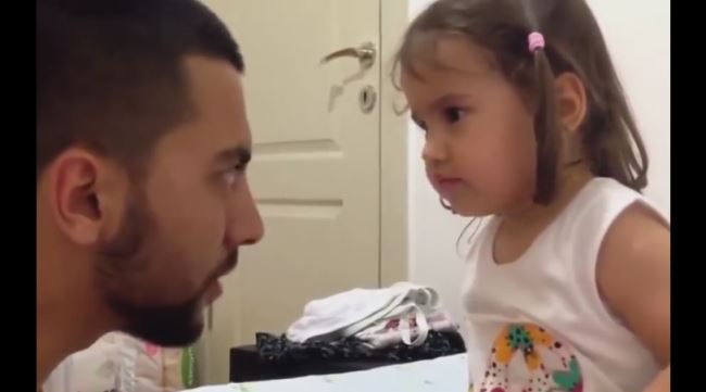 Babasının sözünü dinleyen tatlılık