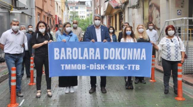 Baro başkanlarına polis engeli