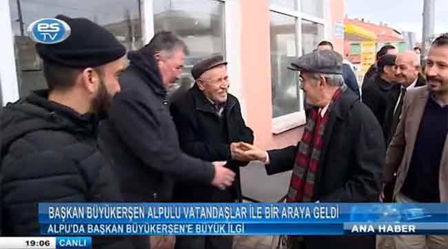 Başkan Büyükerşen, Alpulu vatandaşlar ile bir araya geldi