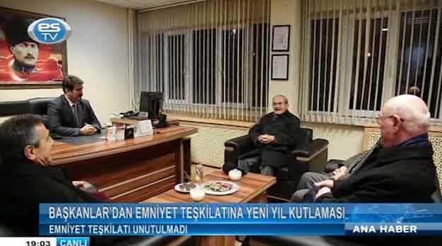 Başkanlardan Emniyet'e yeni yıl kutlaması