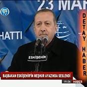BAŞBAKAN ESKİŞEHİRİN MEŞHUR AYAZINDA SESLENDİ 