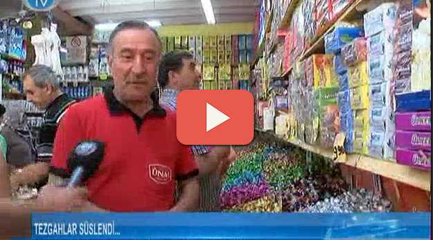 BAYRAM ŞEKERLERİ TEZGAHLARDA