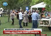 BELEDİYE ÇALIŞANLARI STRES ATTI