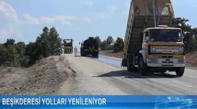 Beşikderesi yolları yenileniyor