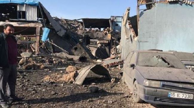 Bursa'da fabrikada patlama!