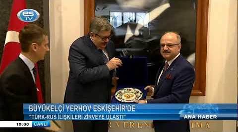 Büyükelçi Yerhov Eskişehir'de