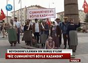 BÜYÜKDERE'LİLERDEN DİK DURUŞ EYLEMİ