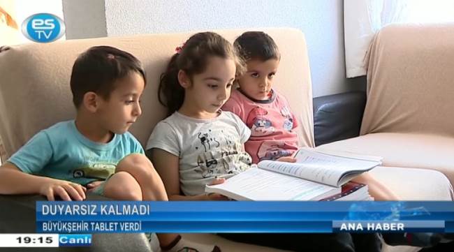 Büyükşehir tablet verdi