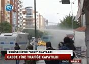 CADDE YİNE TRAFİĞE KAPATILDI
