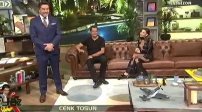 Cenk Tosun ve Acun Ilılcalı kahkahaya boğdu