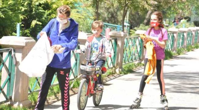 Çocuklar 4 saatlik iznin keyfini çıkardı