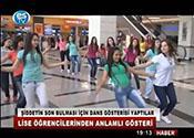 ŞİDDETİN SON BULMASI İÇİN DANS ETTİLER