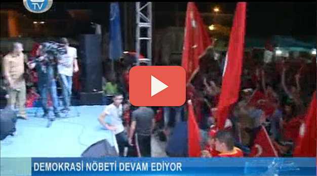 Demokrasi nöbeti devam ediyor