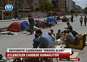 ÜNİVERSİTE CADDESİ'NDE DİRENİŞ ALANI