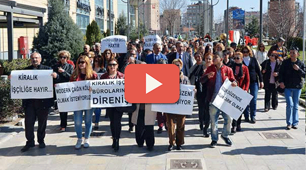 DİSK ÜYELERİNE DESTEK YÜRÜYÜŞÜ