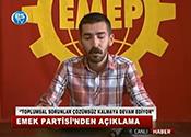 EMEK PARTİSİ'NDEN AÇIKLAMA