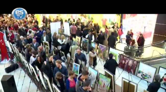 Emekli kadınlardan resim sergisi