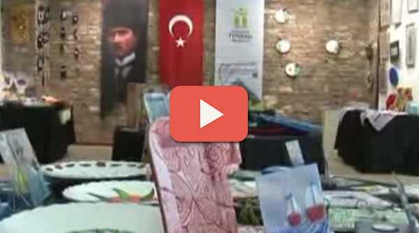 ENGELLİ GENÇLER ESERLERİNİ SERGİLEDİ