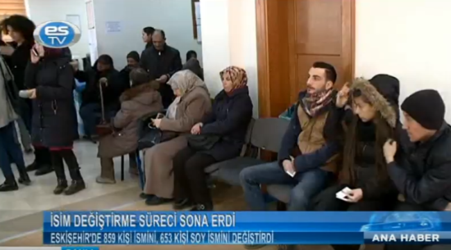 ESKİŞEHİR'DE 859 KİŞİ İSMİNİ, 653 KİŞİ SOY İSMİNİ DEĞİŞTİRDİ