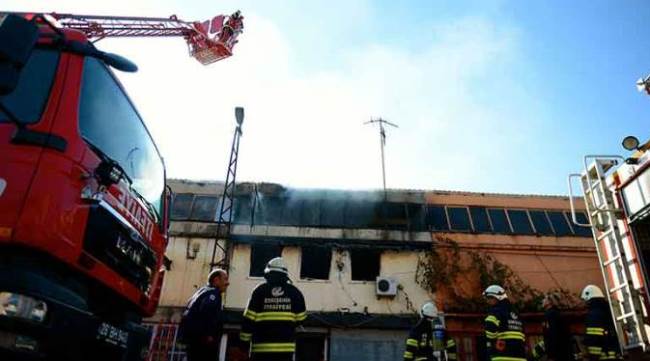 Eskişehir'de atölye yangını