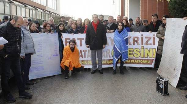 Eskişehir'de battaniyeli tepki!