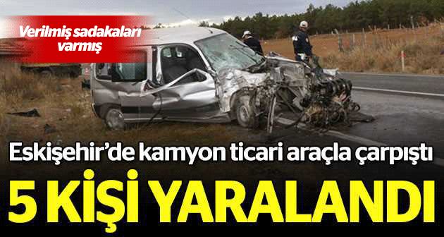 Eskişehir'de feci kaza: 5 yaralı
