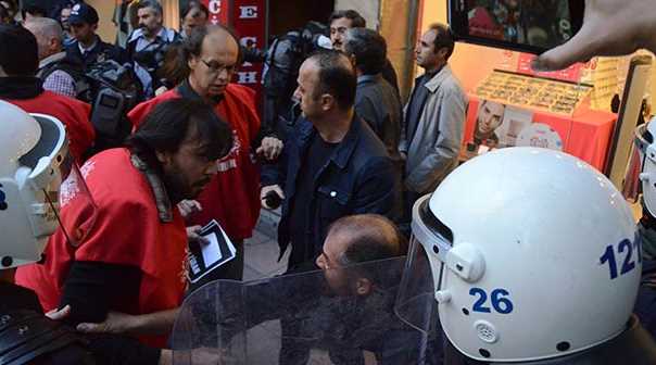 Eskişehir'de izinsiz protesto gösterisi