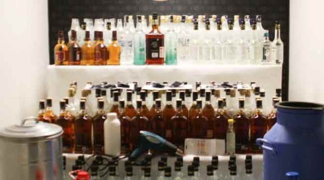 Eskişehir'de kaçak ve sahte içki operasyonu