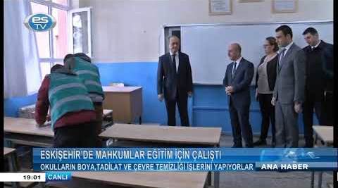 Eskişehir’de mahkumlar eğitim için çalıştı