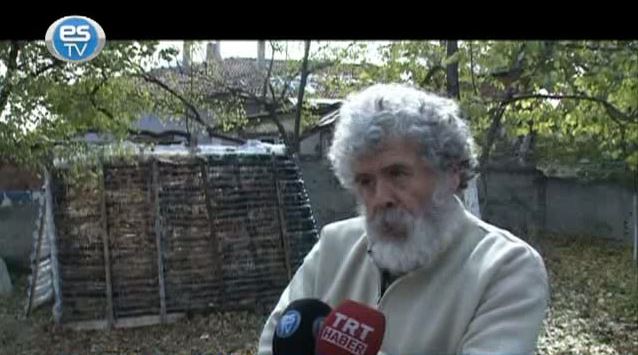 Eskişehir'de pet şişelerden sera yaptı