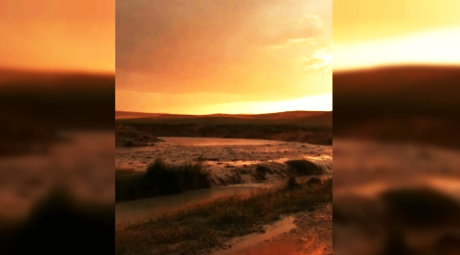 Eskişehir'de sel kamerada