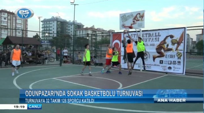 Eskişehir'de sokak basketbolu turnuvası