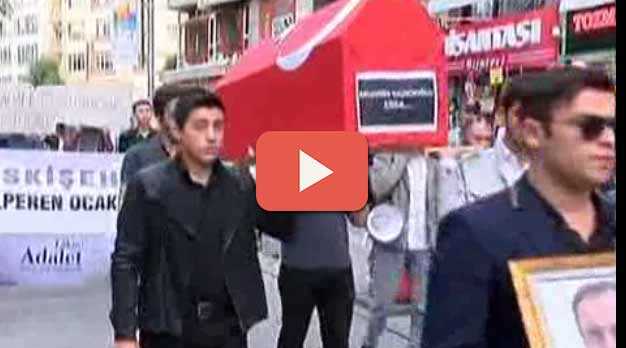 ESKİŞEHİR'DE TABUTLU EYLEM