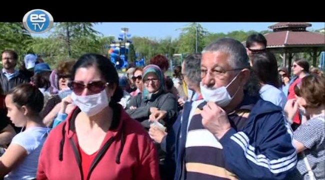 Eskişehir'de termik santrale tepki yürüyüşü