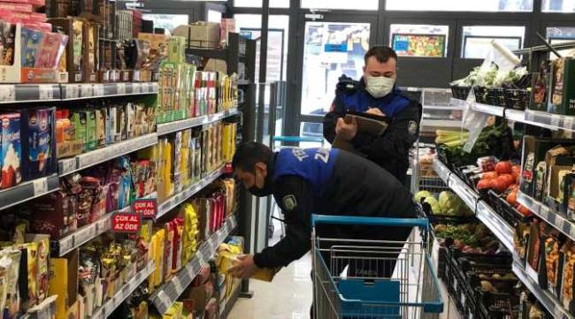Eskişehir'de zabıtadan market denetimleri