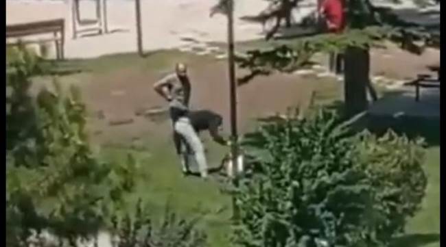 Eskişehir'deki cinayet anı kamerada