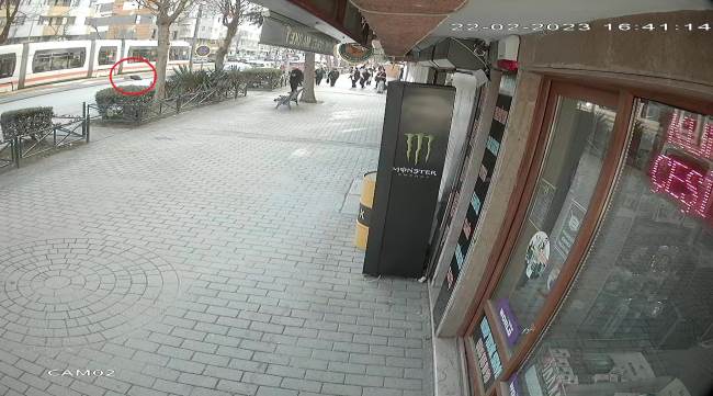 Eskişehir'deki feci tramvay kazası kamerada