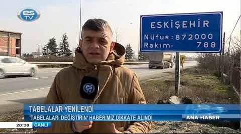 Eskişehir'in tabelaları yenilendi