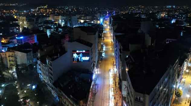 Eskişehir sokakları havadan görüntülendi