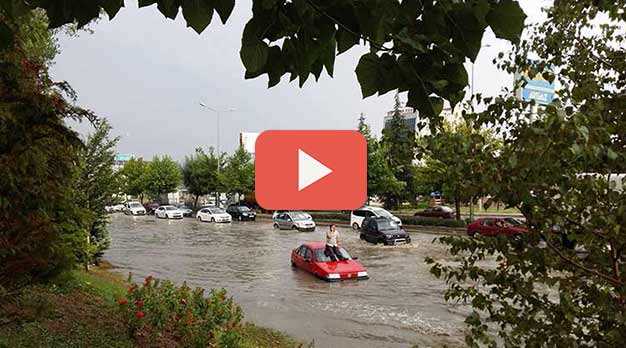 Eskişehir yağmura teslim