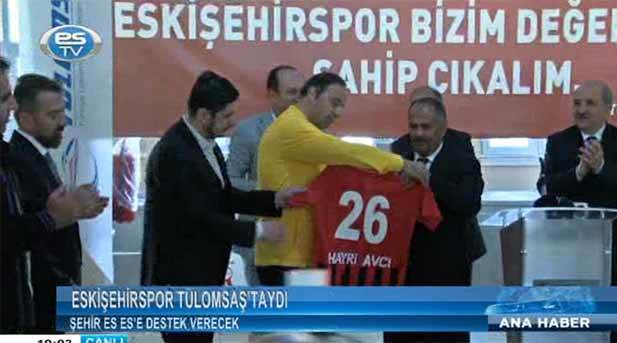 Eskişehirspor TÜLOMSAŞ ziyaretinde