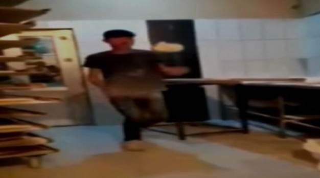 Fırında mide bulandıran görüntü