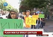 FLASHMOB İLE DİKKAT ÇEKTİLER 