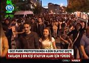GEZİ PARKI PROTESTOSUNDA 4. GÜN OLAYSIZ GEÇTİ