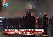 GEZİ PARKI PROTESTOSUNDA 3. GÜN