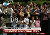 GÜLKAN SOKAKTA TRAMVAY TEPKİSİ