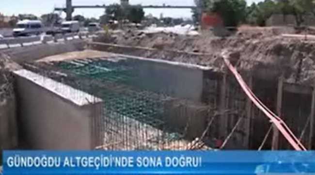 Gündoğdu alt geçidinde sona doğru